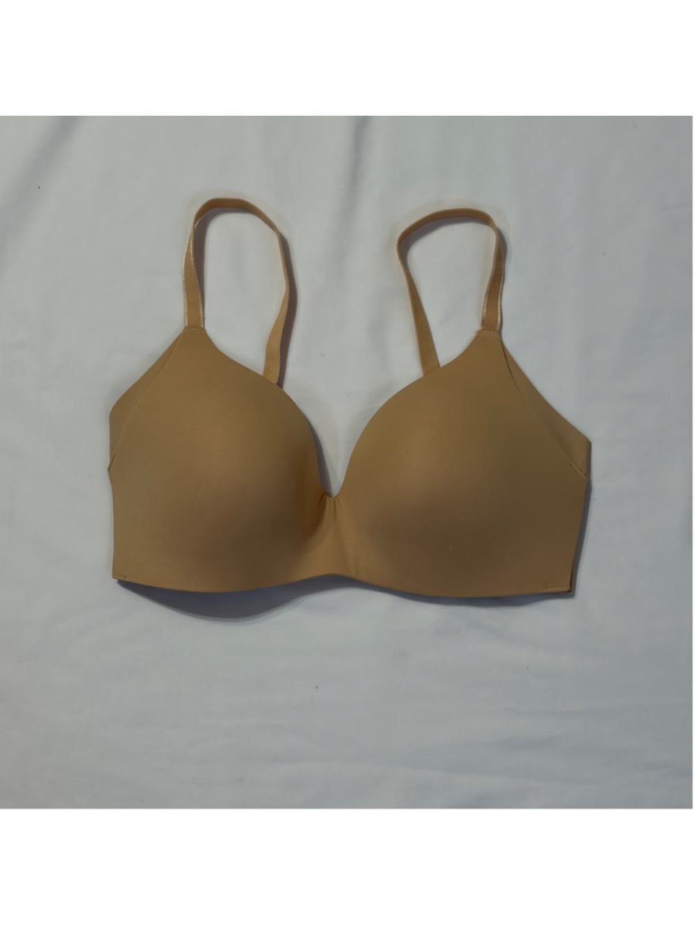 Knix Brown Beige Wireless Bra Women’s Size 6 Hook Loop Back Closure